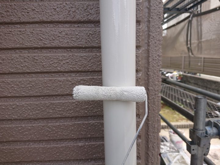 雨樋塗装2回目