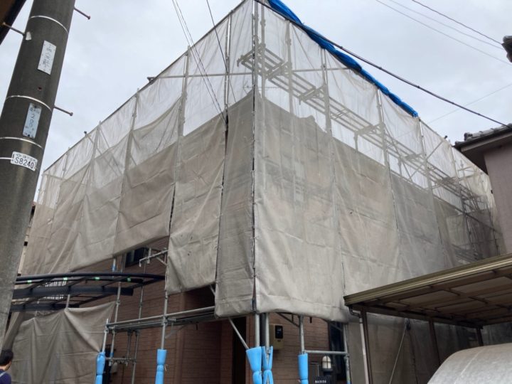 足場組立状況