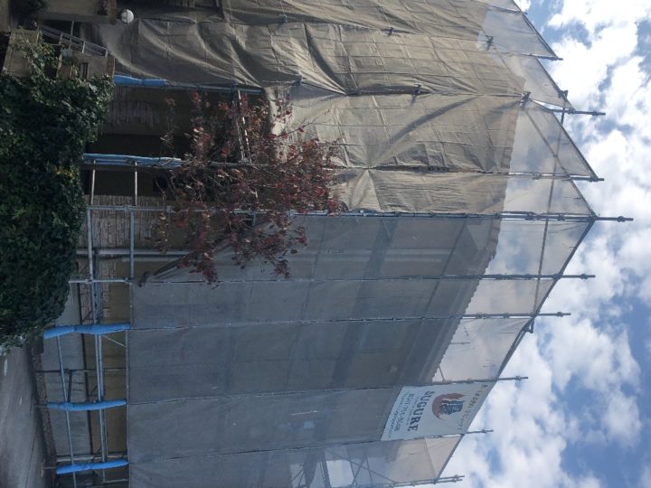 足場組立状況