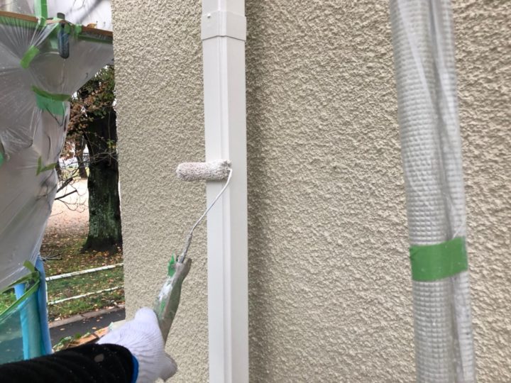 雨樋塗装2回目