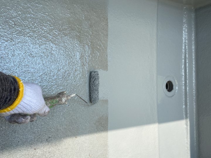 ベランダ床上塗り