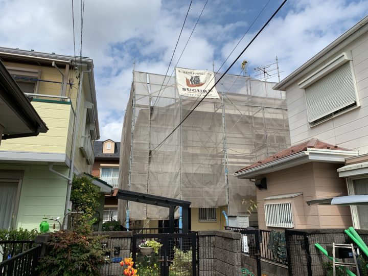 足場組立状況