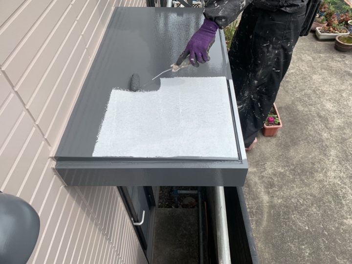霧除け中塗り