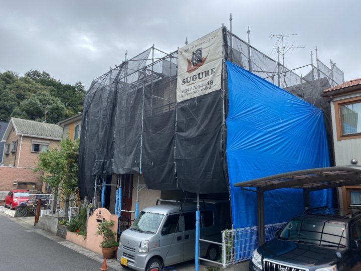足場組立状況