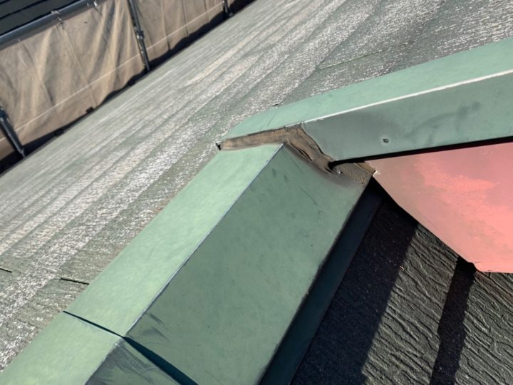 板金シ－リング補修施工前