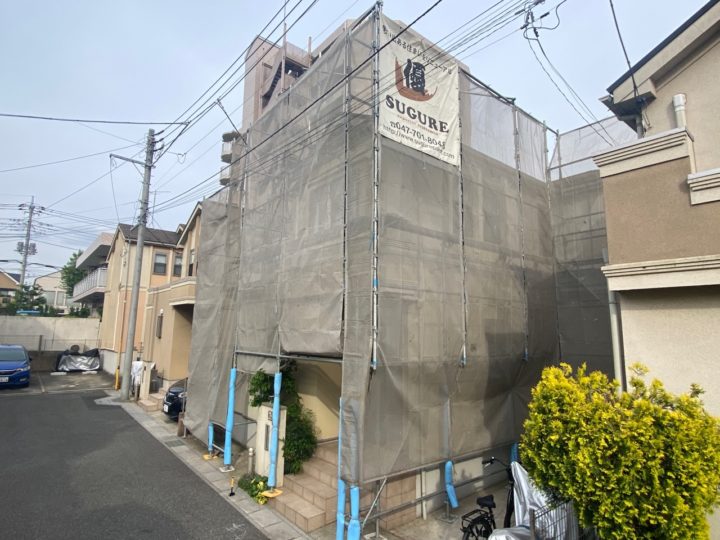足場組立状況