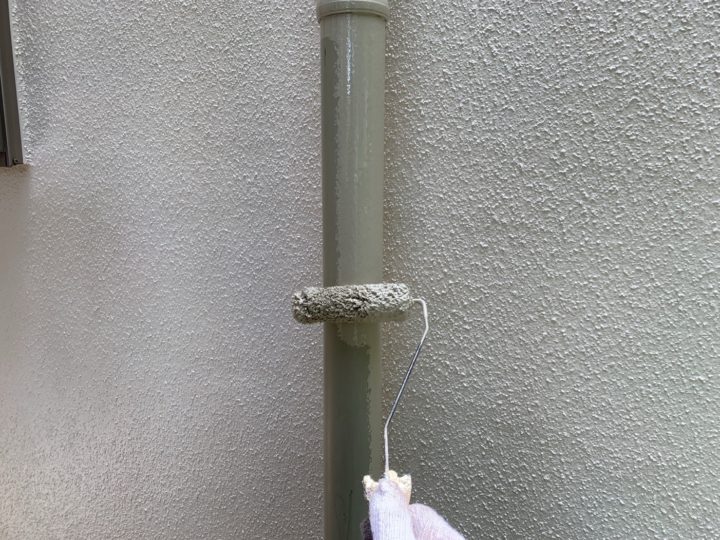雨樋塗装１回目