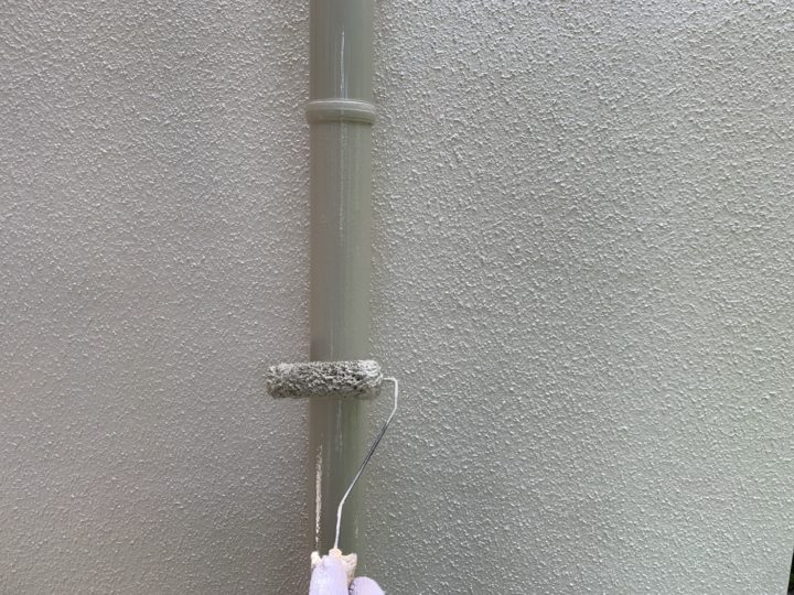 雨樋塗装２回目