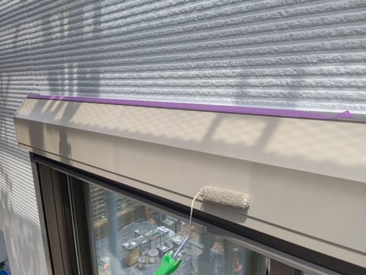 シャッタ－ボックス上塗り