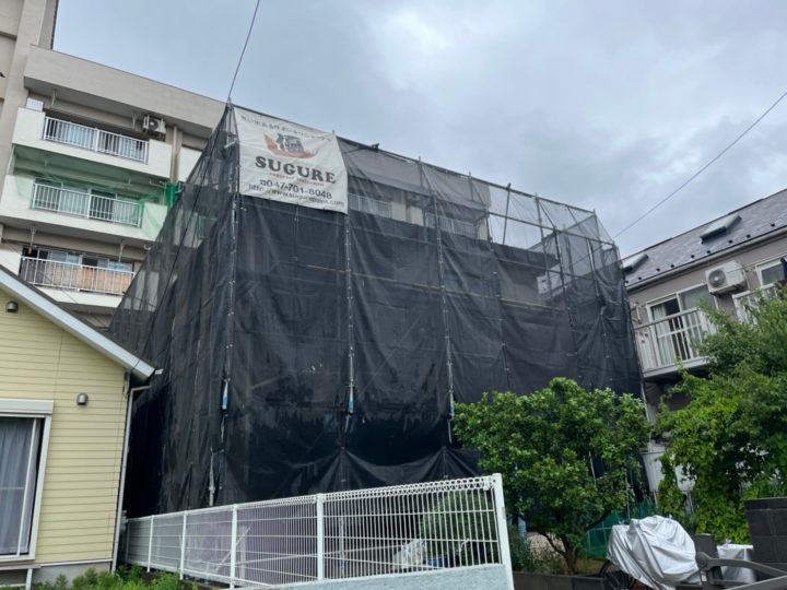 足場組立状況