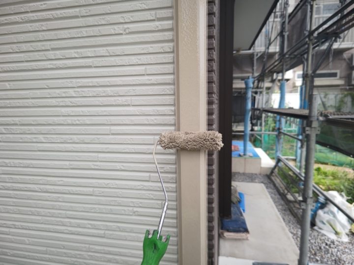 雨樋塗装２回目