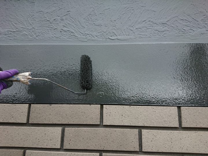 装飾帯上塗り
