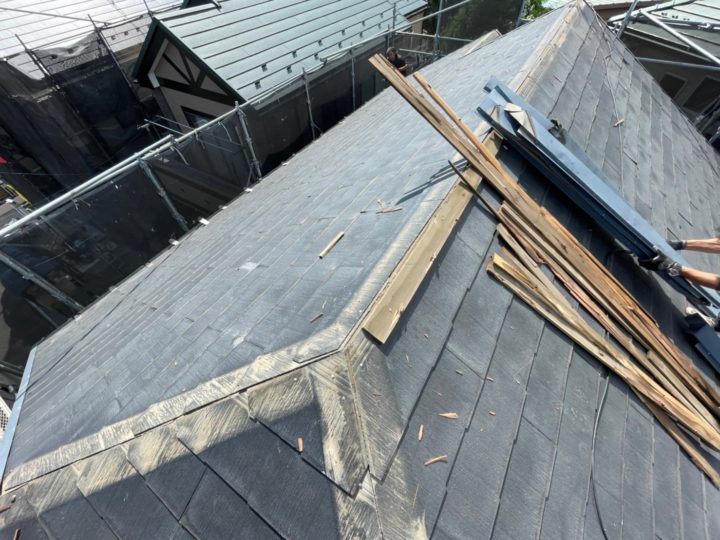既存棟板金等解体