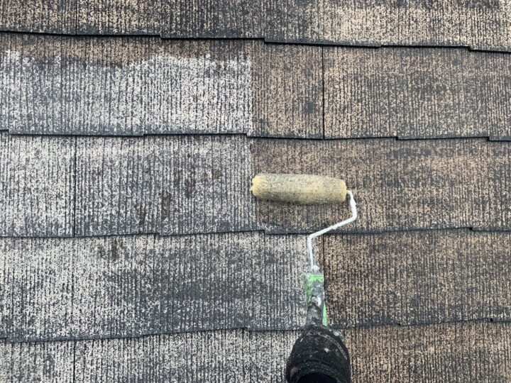 屋根下塗り