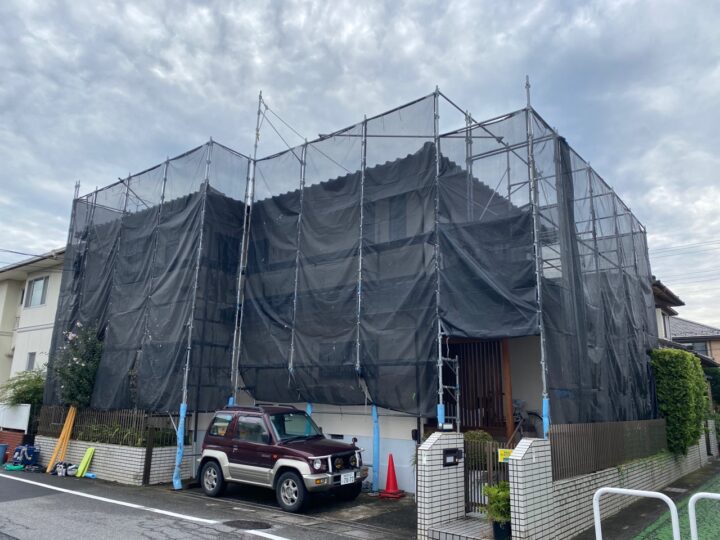 足場組立状況