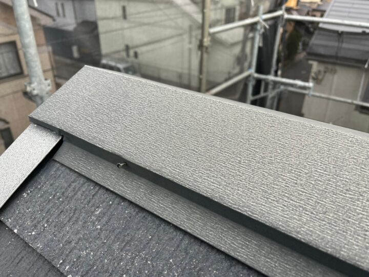 屋根板金釘打ち施工前