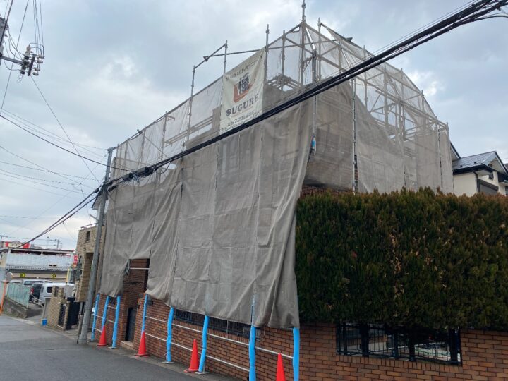 足場組立状況