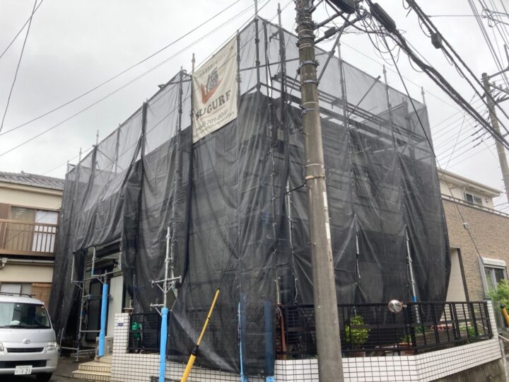 足場組立状況