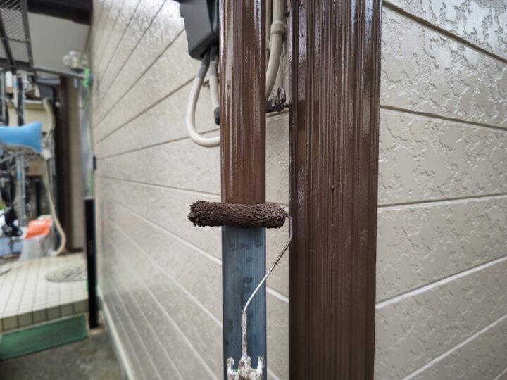 雨樋塗装１回目