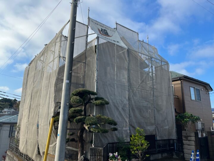 足場組立状況