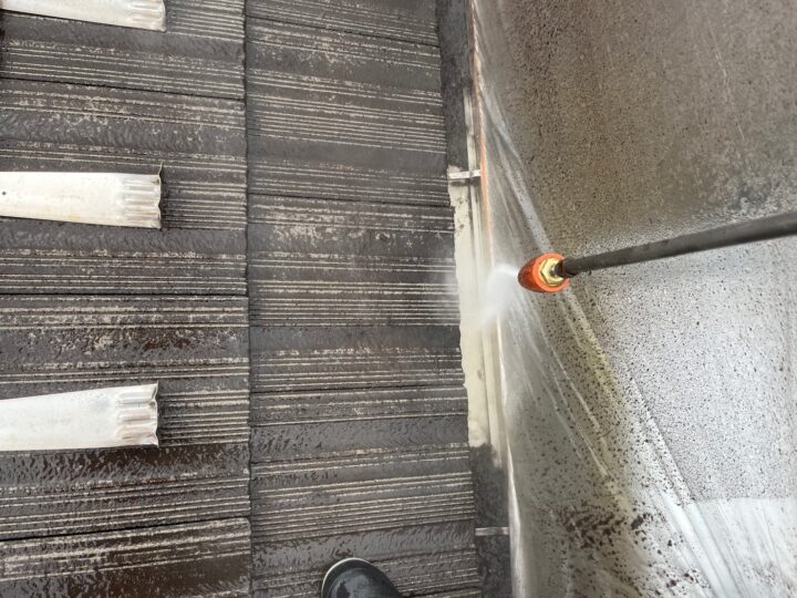 雨樋内部高圧洗浄
