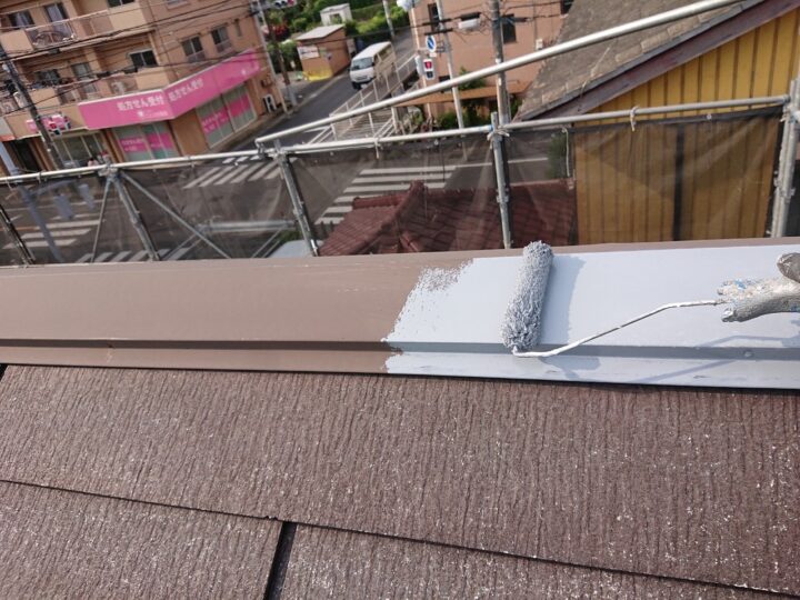 屋根板金下塗り工事
