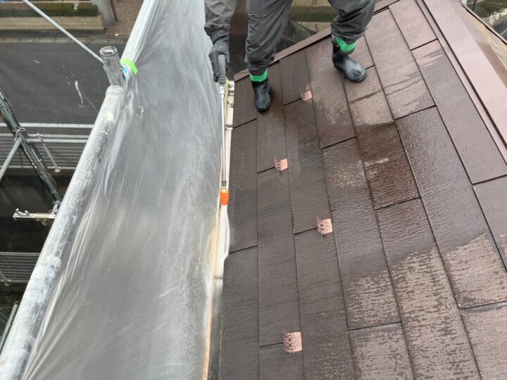 雨樋内部高圧洗浄