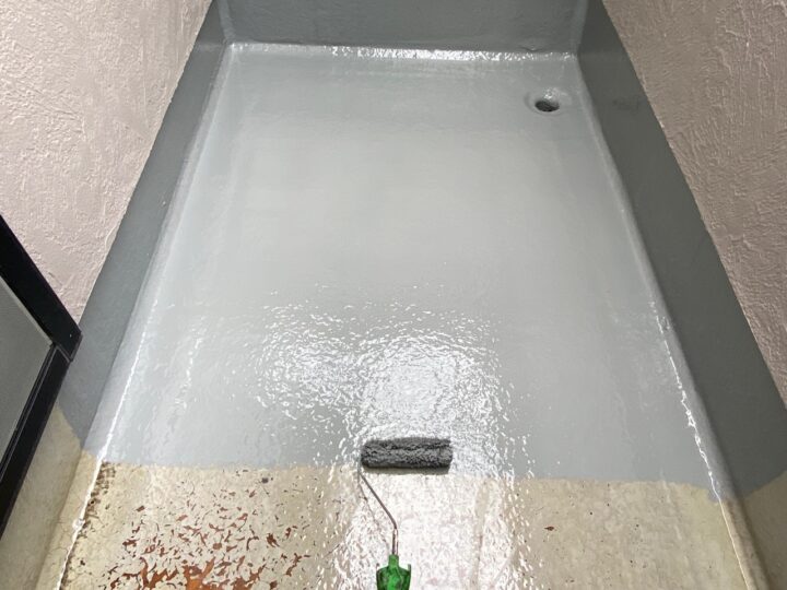 ベランダ床上塗り工事