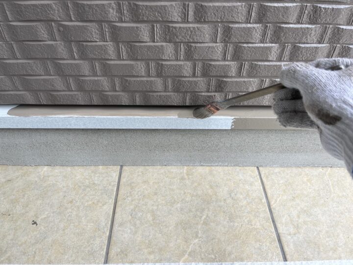 水切り中塗り工事
