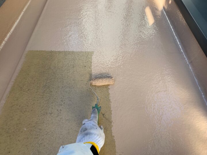 ベランダ床上塗り工事
