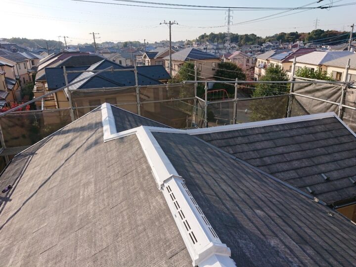 屋根板金下地補修完了全景