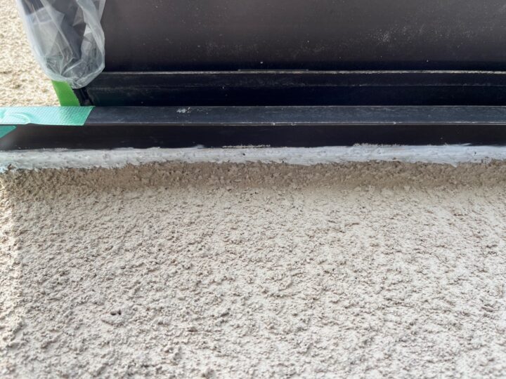 開口部クラック補修施工後