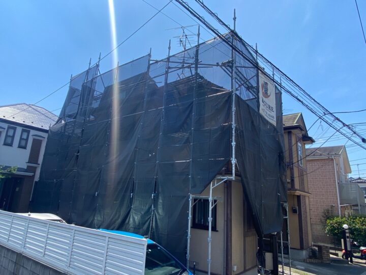 足場組立状況