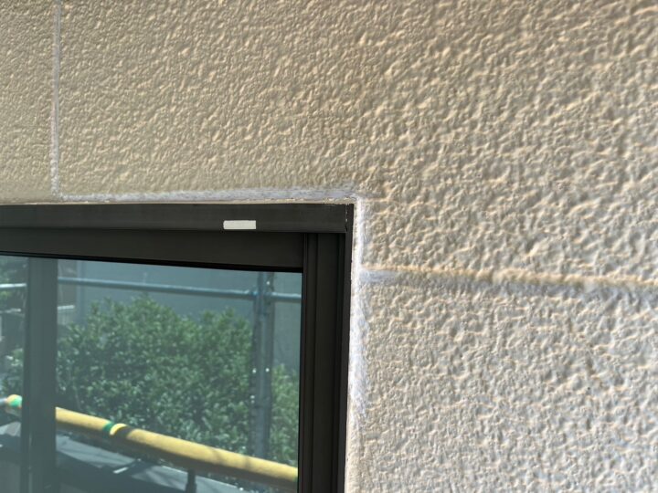 開口部廻りシ－リング施工後
