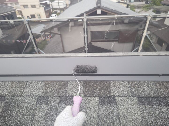 屋根板金上塗り工事