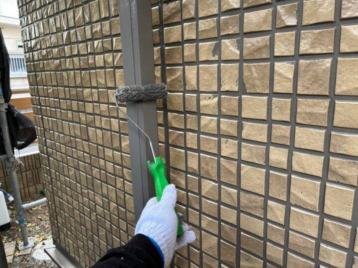 雨樋塗装２回目