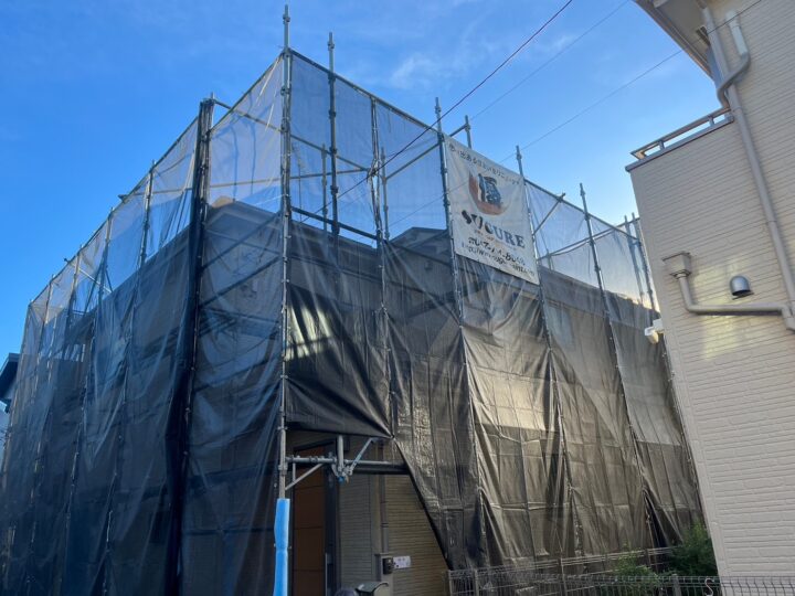 足場組立状況