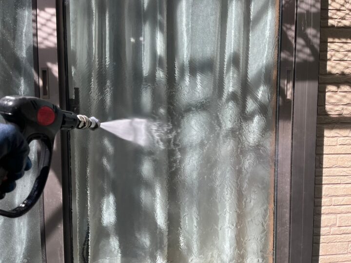 開口部高圧洗浄工事
