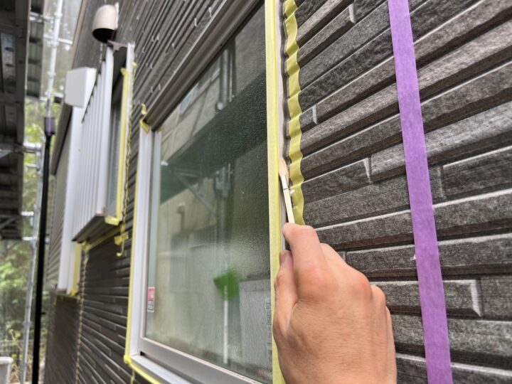 開口部廻りシ－リング専用プライマ－塗布
