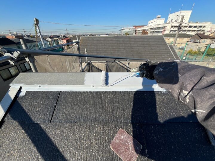 屋根板金下塗り工事
