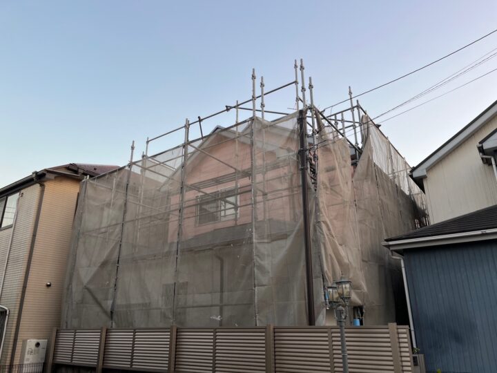 足場組立状況