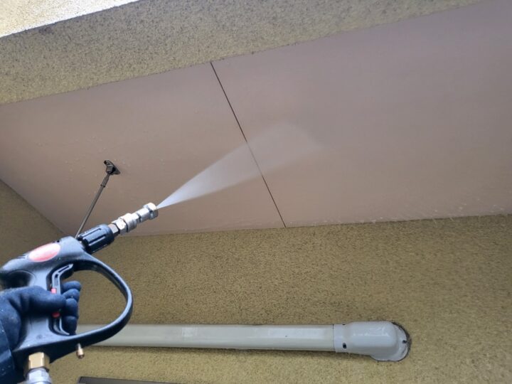 軒天高圧洗浄工事