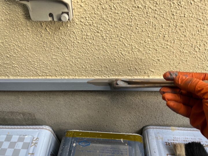水切り中塗り工事