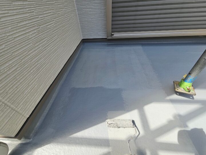 ベランダ床上塗り工事