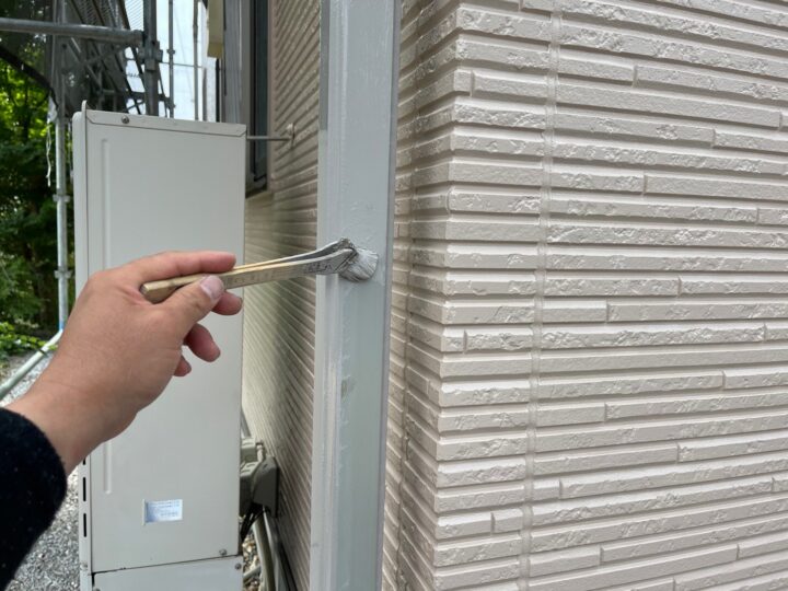 雨樋塗装１回目