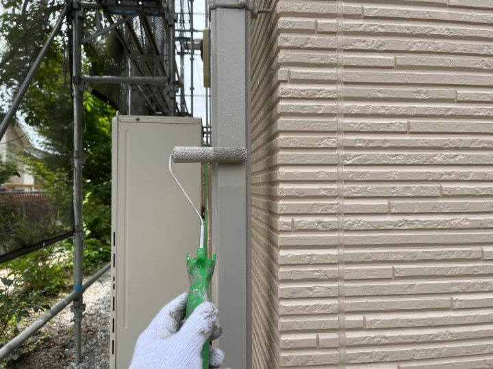 雨樋塗装２回目