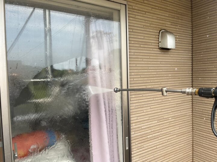 開口部高圧洗浄工事
