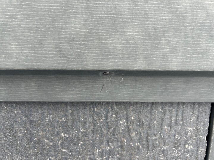 屋根板金釘打ち補修施工後