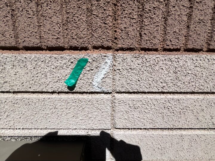 外壁クラック補修施工後