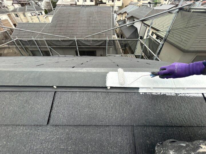 屋根板金下塗り工事